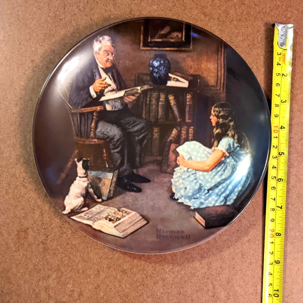 Norman Rockwell China Plate Decor